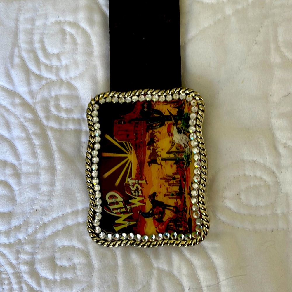 Leather Wild West belt